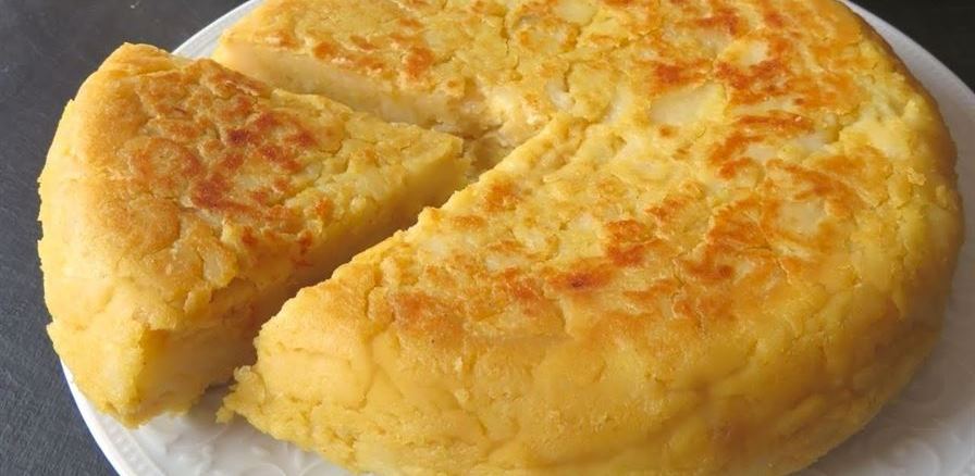 Tortilla de Patatas sin Huevos (Vegana)